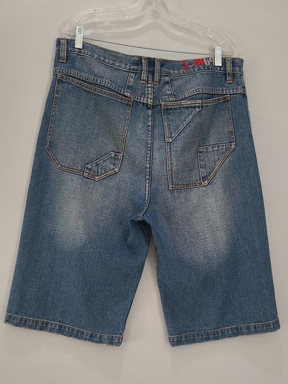 SEAN JOHN 1969 VINTAGE Men's BAGGI RELAXED Denim HIGH RISE SHORTS PATCH POCKET34